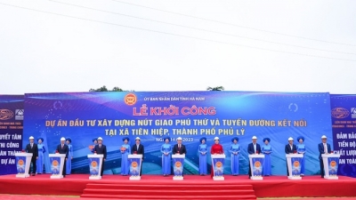 Hà Nam: Khởi công dự án nút giao Phú Thứ và tuyến đường kết nối