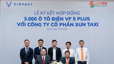 Sun Taxi mua 3.000 xe điện VinFast VF 5 Plus
