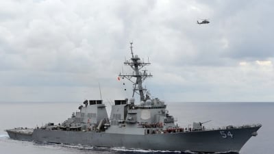 Mỹ điều tàu chiến qua eo biển Đài Loan, Trung Quốc ‘quan ngại sâu sắc’