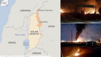 Syria bị tấn công ngay sau khi Mỹ tuyên bố rút khỏi thỏa thuận hạt nhân Iran