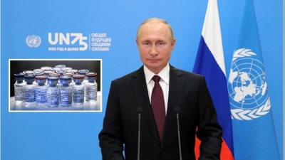 Ông Putin đề nghị cấp vaccine ngừa Covid-19 miễn phí cho Liên hợp quốc