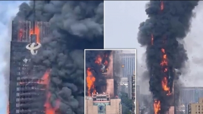 Trung Quốc: Toàn cảnh vụ cháy tòa nhà chọc trời của China Telecom