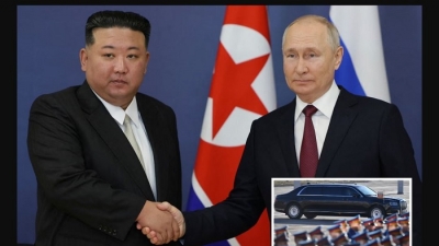 Ông Putin tặng siêu xe cho lãnh đạo Triều Tiên, Mỹ nói ‘bất hợp pháp’