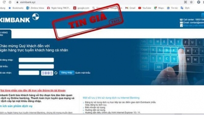 Cảnh báo: Nhiều ngân hàng bị giả mạo trang web