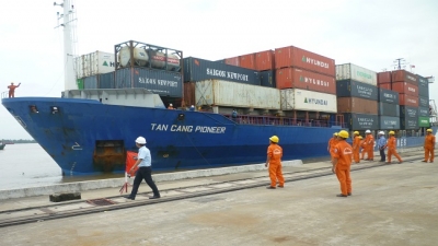 Tân cảng Cái Cui đón tàu container đầu tiên