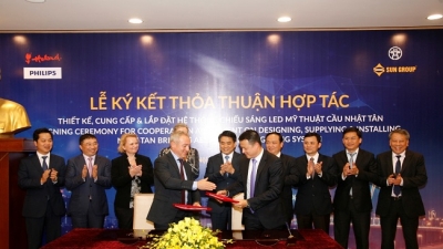 Sun Group bắt tay Philips Lighting tài trợ thiết bị chiếu sáng cho Hà Nội