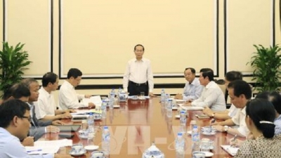 Chủ tịch nước Trần Đại Quang làm việc với lãnh đạo Ủy ban Quốc gia APEC 2017