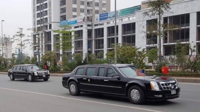 Kết thúc thượng đỉnh Mỹ - Triều, Tổng thống Donald Trump rời Hà Nội