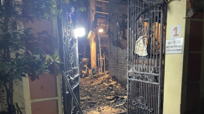 Hiện trường vụ cháy nhà trọ ở Hà Nội khiến 14 người tử vong