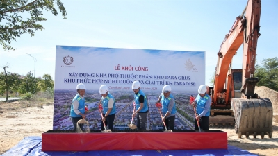 Chủ đầu tư KN Cam Ranh khởi công xây dựng khu nhà phố Para Grus 