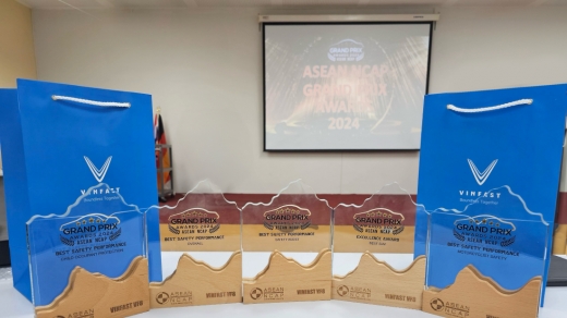 VinFast VF 8 giành 5 giải thưởng tại lễ trao giải của ASEAN NCAP