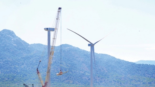 Khởi công giai đoạn II Dự án điện gió Đầm Nại trị giá 60 triệu USD