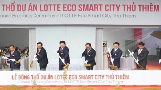 TP. HCM: Động thổ dự án Lotte Eco Smart City 20.100 tỷ đồng ở Thủ Thiêm
