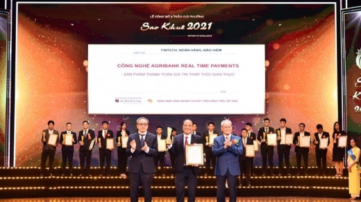 Agribank Realtime Payments đạt giải thưởng Sao Khuê 2021