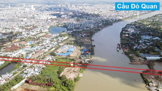 Toàn cảnh vị trí cầu vượt sông Đào trị giá 1.200 tỷ đồng ở Nam Định