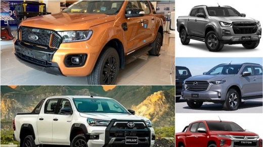 Phân khúc xe bán tải tháng 6: Mitsubishi Triton ‘bám đuổi’ Ford Ranger