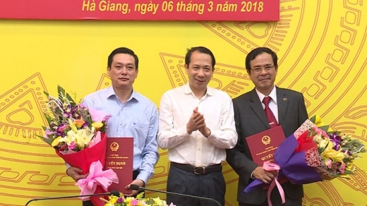 Bổ nhiệm nhân sự mới 3 tỉnh Hà Giang, Bắc Giang và Bạc Liêu