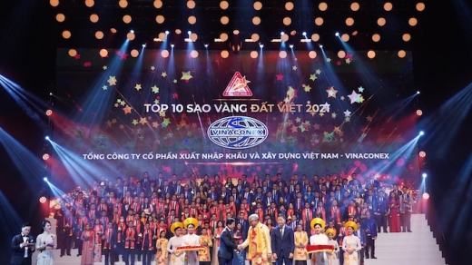 Vinaconex đạt top 10 giải thưởng Sao vàng Đất Việt 2021