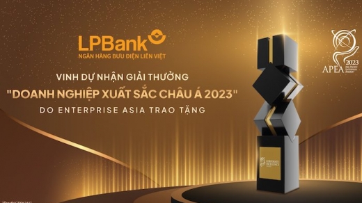 LPBank tiếp tục nhận giải thưởng ‘Doanh nghiệp xuất sắc châu Á’ năm 2023
