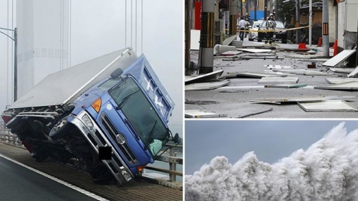 Siêu bão Jebi tấn công Nhật Bản, thương vong gia tăng