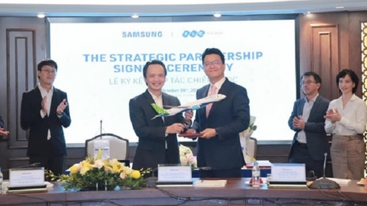 Chủ tịch FLC Trịnh Văn Quyết ‘khoe’ hợp tác chiến lược toàn diện với Samsung Vina