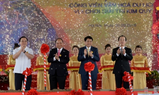 Sun Group động thổ dự án công viên 4.600 tỷ đồng tại Hà Nội