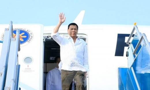 Tổng thống Rodrigo Roa Duterte đã đến Hà Nội