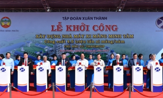 Khởi công dự án xi măng Minh Tâm 12 ngàn tỷ đồng tại Bình Phước