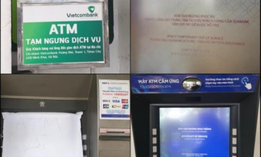 Hàng loạt ATM 'nghỉ Tết' sớm, người dân đôn đáo chạy khắp nơi chờ rút tiền