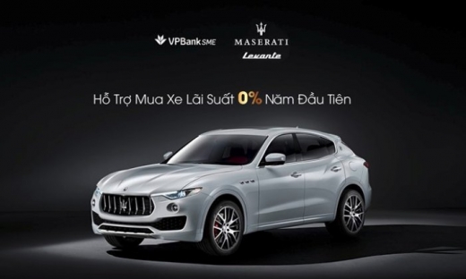 Maserati, VPBank hợp tác ưu đãi lãi suất 0% cho khách hàng mua xe