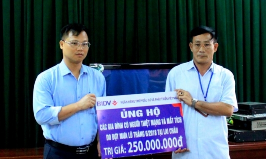 BIDV dành hơn 300 triệu đồng hỗ trợ gia đình các nạn nhân đợt lũ quét tại Lai Châu, Hà Giang
