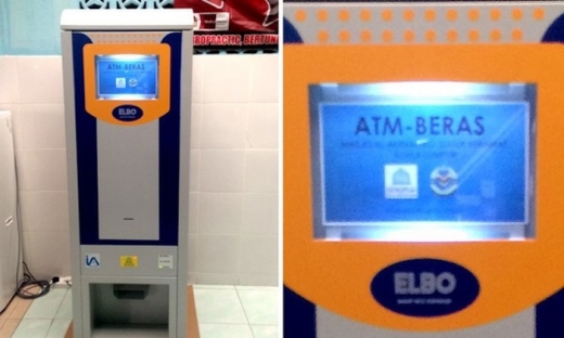 Malaysia có máy ATM nhận tiền nhưng chỉ cho rút ra gạo