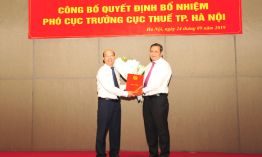 Ông Nguyễn Tiến Trường giữ chức Phó cục trưởng Cục Thuế TP. Hà Nội