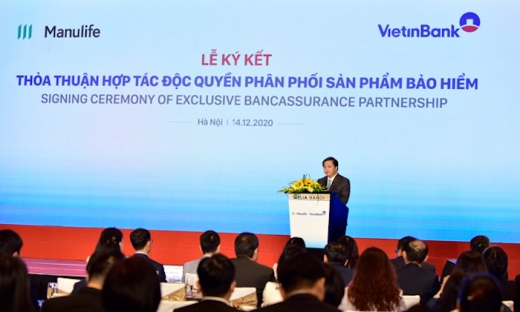 Manulife mua lại Aviva Việt Nam, hợp tác độc quyền 16 năm bán bảo hiểm nhân thọ qua VietinBank