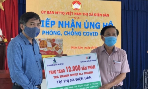 Trà thanh nhiệt Dr Thanh tiếp sức cho đồng bào, chiến sĩ tại Quảng Nam