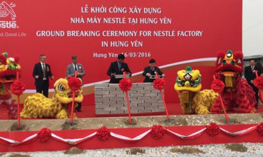 Nestlé Việt Nam xây dựng nhà máy 70 triệu USD tại Hưng Yên