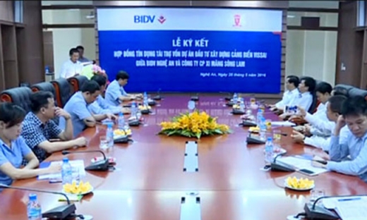 BIDV Nghệ An tài trợ 763 tỷ đồng cho Dự án Cảng biển Vissai