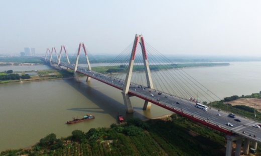 Hà Nội cấm xe lưu thông qua cầu Nhật Tân để kiểm định