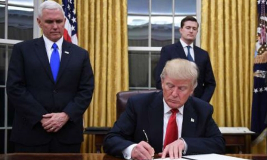 Trump vừa nhậm chức, Mỹ tuyên bố rút khỏi TPP