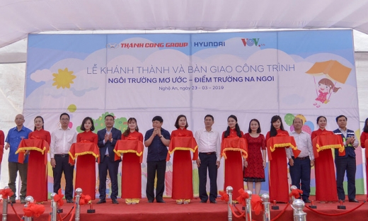 Hyundai Thành Công khánh thành điểm trường tiểu học tại Nghệ An