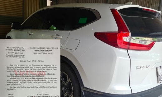 Vụ Honda CR-V gặp sự cố chân phanh: Cục ĐKVN yêu cầu báo cáo trước ngày 12/6