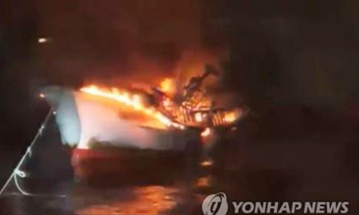 5 người Việt mất tích trong vụ cháy tàu ở đảo Jeju của Hàn Quốc