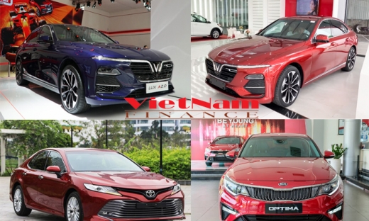 Phân khúc sedan hạng D tháng 5/2020: VinFast Lux A2.0 ‘vượt mặt’ Toyota Camry