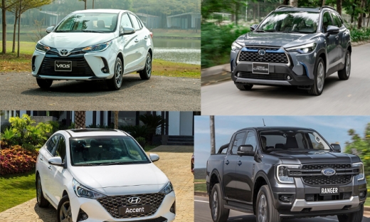 10 ô tô bán chạy nhất tháng 2/2023: Hyundai Accent cho Toyota Vios 'hít khói'