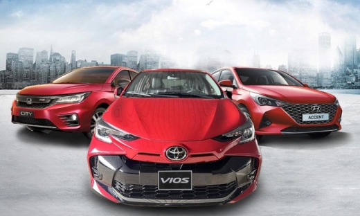 Sedan hạng B bán chạy nhất tháng 6: Cuộc đua của Toyota Vios và Hyundai Accent