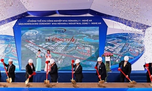 Phó Thủ tướng Vương Đình Huệ dự lễ khởi công dự án khu công nghiệp 1 tỷ USD
