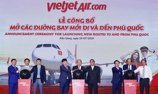 Vietjet công bố mở 6 đường bay đến và đi Phú Quốc