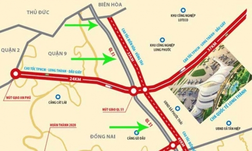 Lập báo cáo nghiên cứu tiền khả thi dự án cao tốc Biên Hòa - Vũng Tàu dài 65km