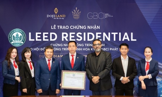 Diamond Crown Hai Phong được cấp chứng nhận công trình xanh LEED Residential