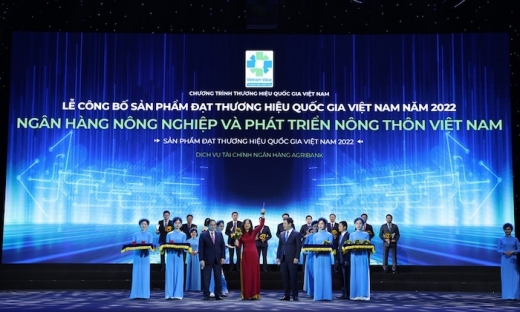 Agribank đạt danh hiệu Thương hiệu Quốc gia Việt Nam năm 2022